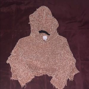 Crop top hoodie/ sweater